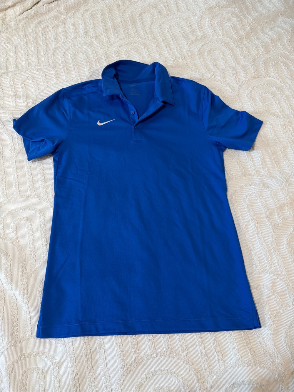 Nike Women’s Royal Blue Polo Shirt with White Swoosh